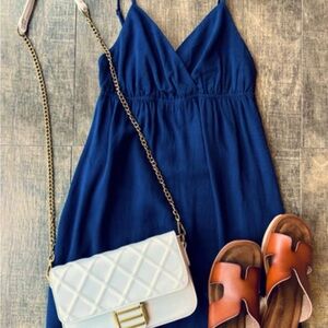 Banana Republic Preppy Navy Dress